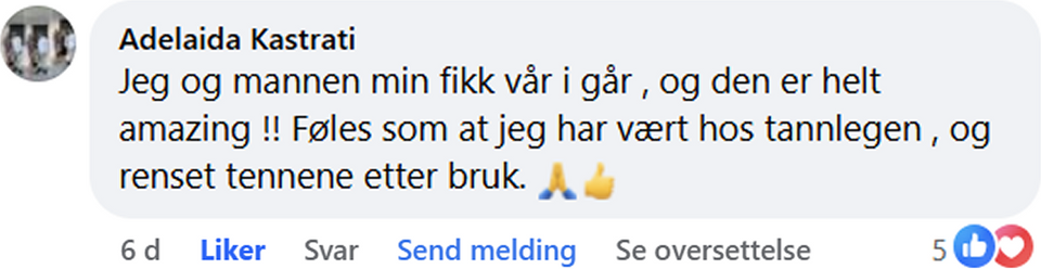 Kommentar fra sosiale medier