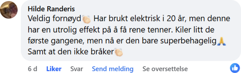 Kommentar fra sosiale medier