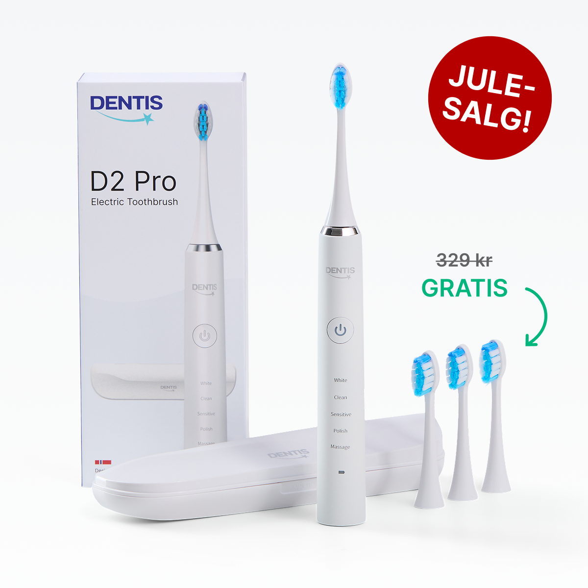 D2 Pro Elektrisk Tannbørste Dentis