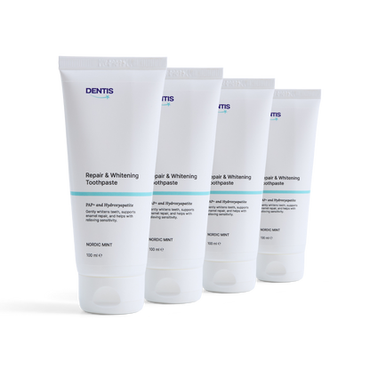 (4 pk) Whitening Tannkrem Dentis NO