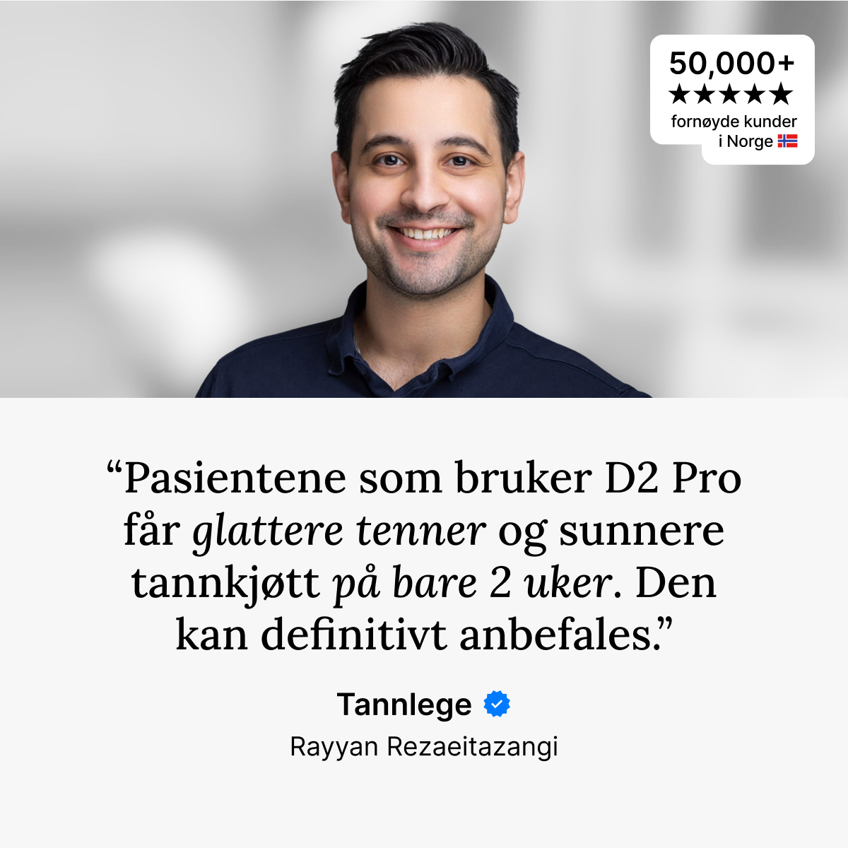 D2 Pro Elektrisk Tannbørste Dentis