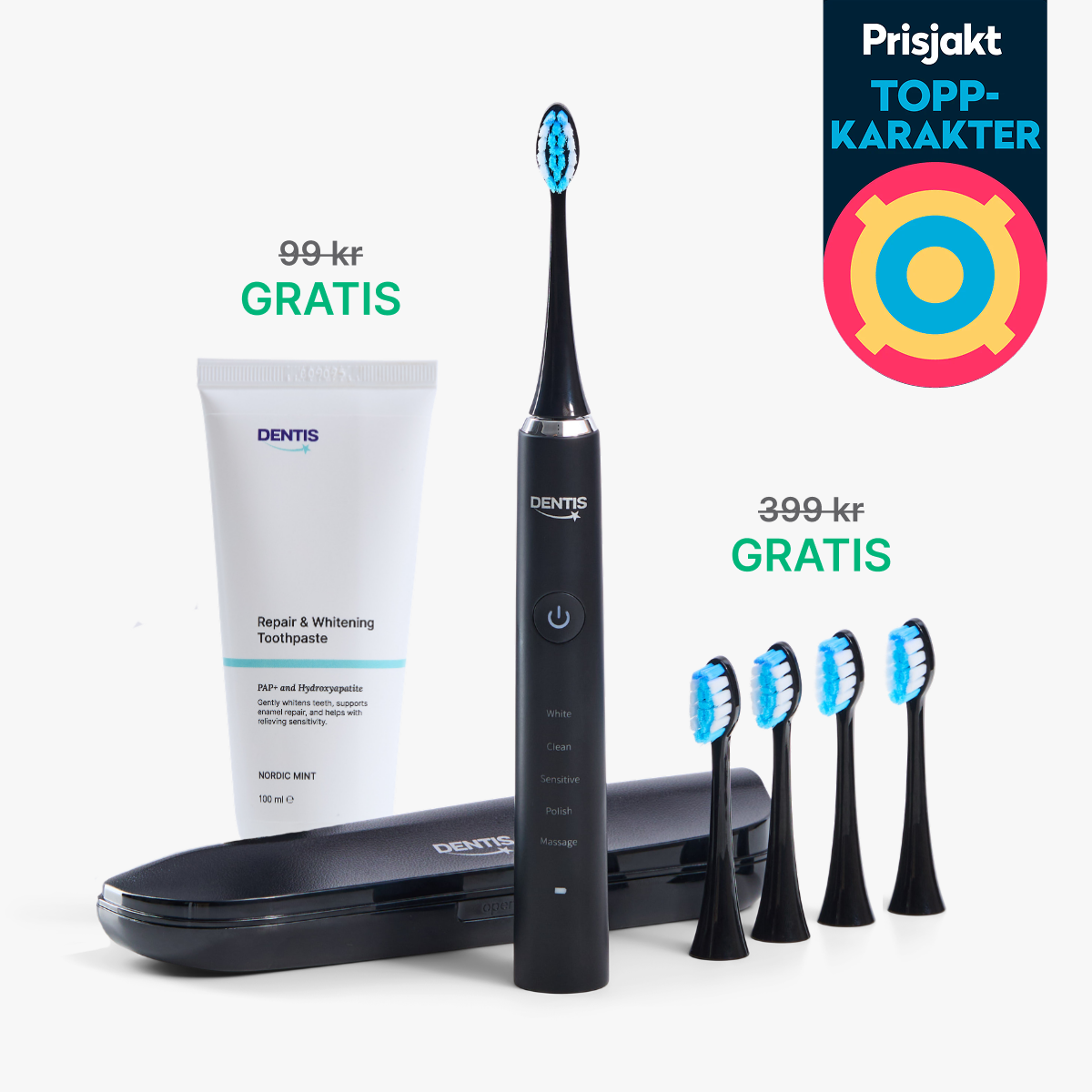 D2 Pro Elektrisk Tannbørste Dentis