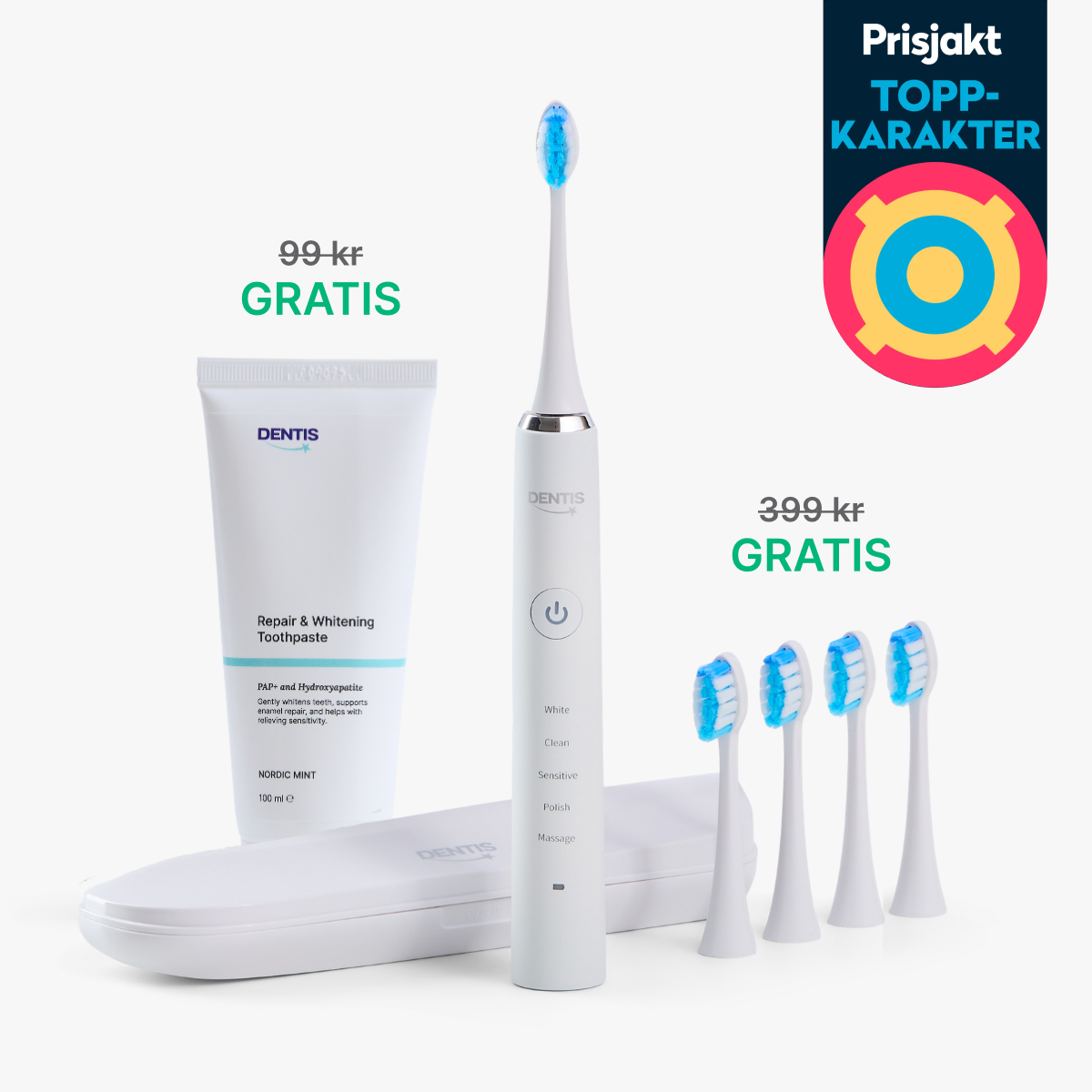 D2 Pro Elektrisk Tannbørste Dentis
