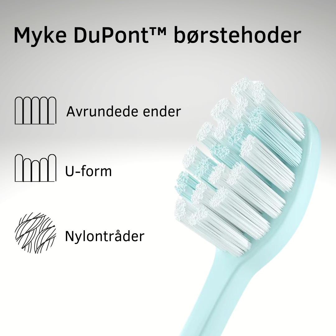 Seago S5 DuPont™️ Børstehoder 4-pack - Elektrisk tannbørste - Dentis Norge