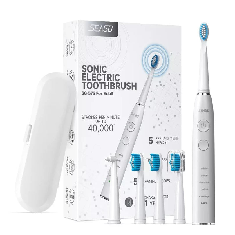 Seago SG575 Sonisk eltannbørste - Elektrisk tannbørste - Dentis Norge